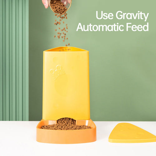 Automatic Pet Feeder with Integrated Water Dispenser for Dogs