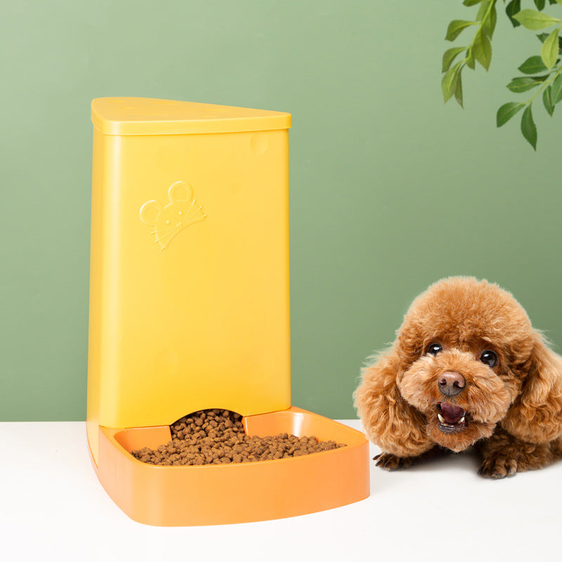 Automatic Pet Feeder with Integrated Water Dispenser for Dogs