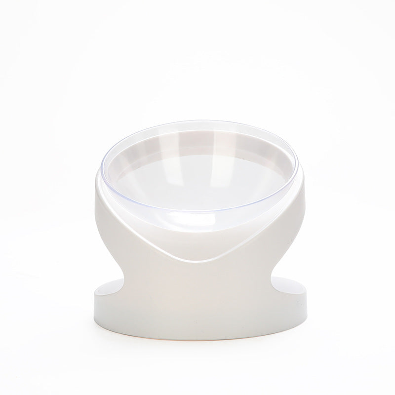 Tilted Pet Feeder for Cervical Protection in Dogs and Cats