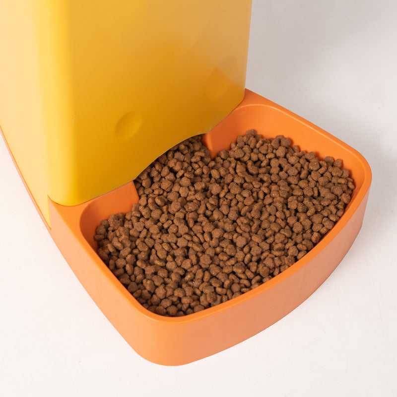 Automatic Pet Feeder with Integrated Water Dispenser for Dogs
