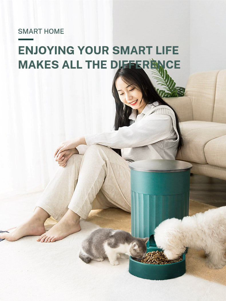 Smart Automatic Pet Feeder with Timer for Dogs and Cats